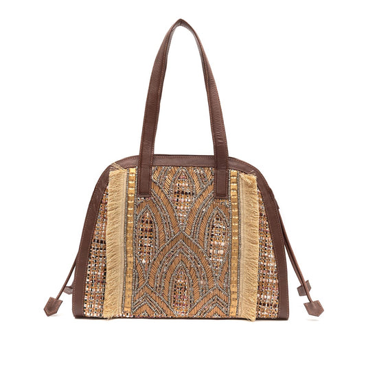 BOLSA TOTE TAPECARIA BORDADA