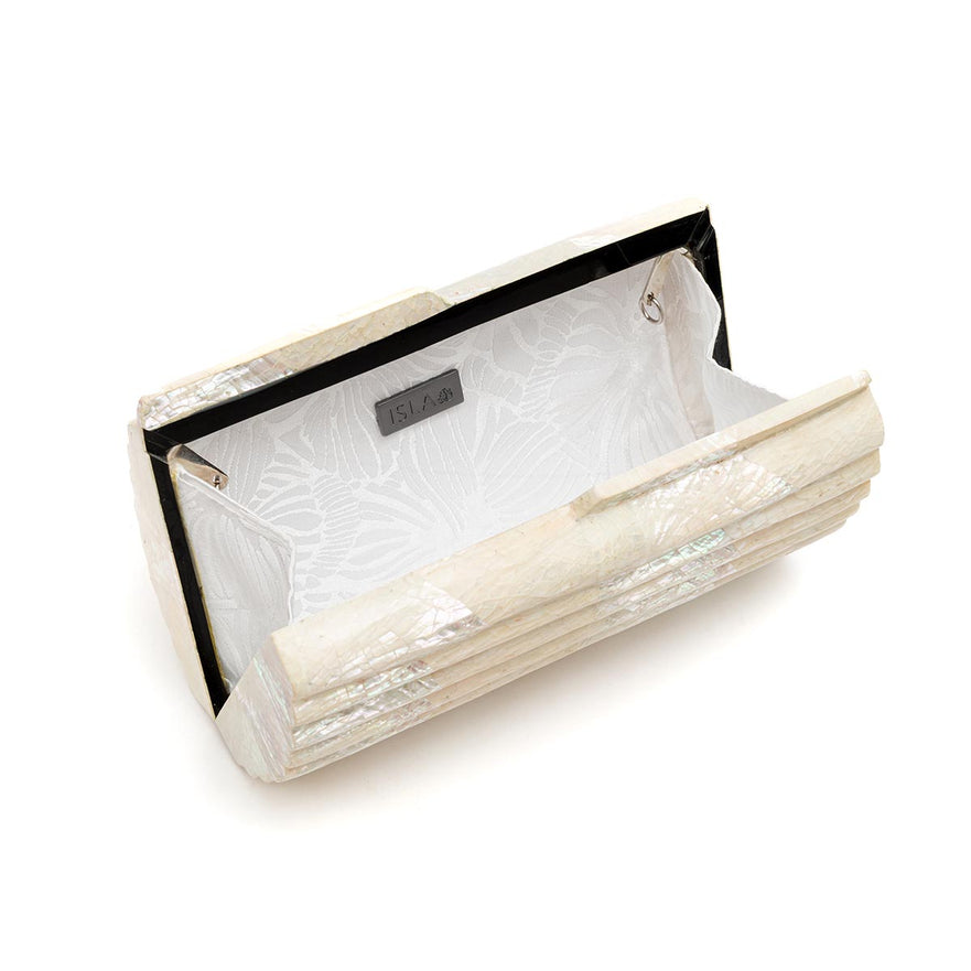 BOLSA CLUTCH MADREPÉROLA PEQUENA  BAGUETE