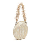 BOLSA CLUTCH MADREPÉROLA PEQUENA ARREDONDADA MADRECLARA