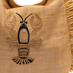 BOLSA HOBO MAXI  PALHA NATURAL LAGOSTA