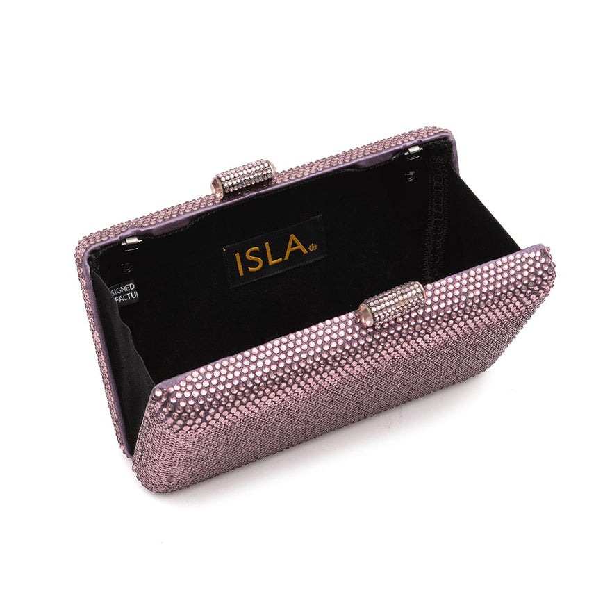 BOLSA CLUTCH NARA PEQUENA  LAVANDA ONIX