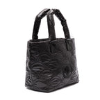 BOLSA TOTE PUFFER PEQUENA  NYLON PRETO