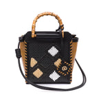 BOLSA CARRÉ MINI RÁFIA NAPOLI PRETA