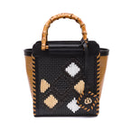 BOLSA CARRÉ MINI RÁFIA NAPOLI PRETA