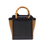 BOLSA CARRÉ MINI RÁFIA NAPOLI PRETA
