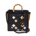 BOLSA CARRÉ GRANDE RÁFIA NAPOLI PRETA