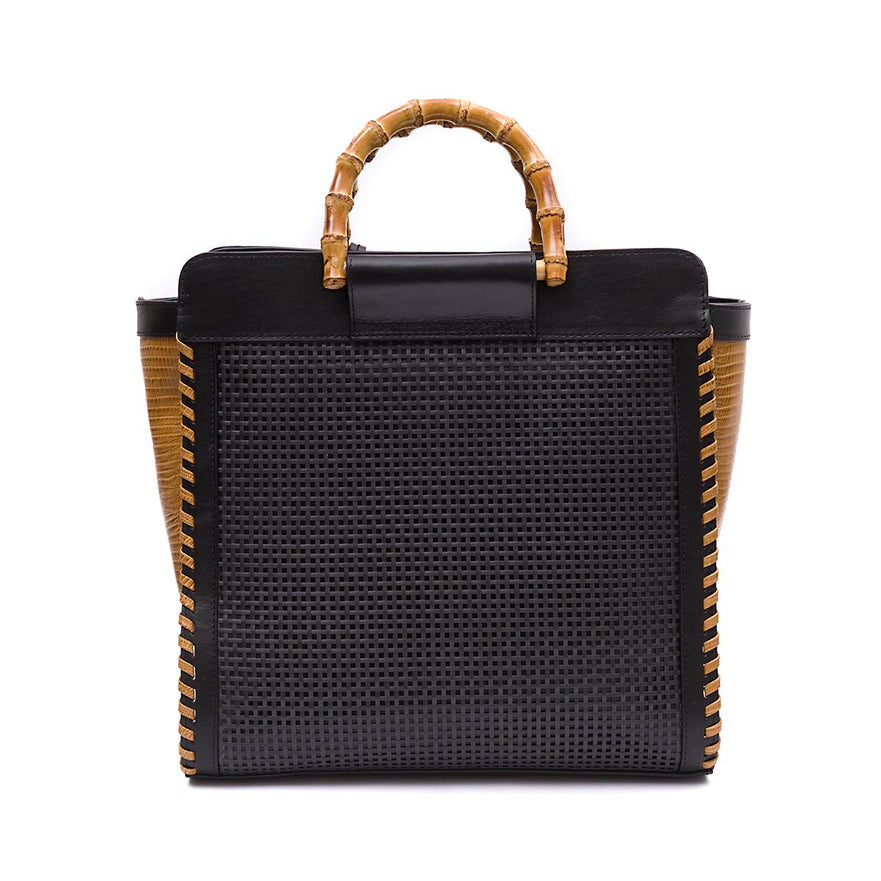 BOLSA CARRÉ GRANDE RÁFIA NAPOLI PRETA