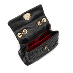 BOLSA FLAP MINI TRESSÊ PRETO OURO