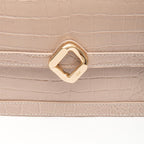 BOLSA BOX BAG AURORA MEDIA NEW CROCO NEVOA OURO