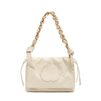 BOLSA FLAP DAYSE MÉDIA EM COURO BODAN CHANTILLY OURO