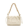 BOLSA FLAP DAYSE MÉDIA EM COURO BODAN CHANTILLY OURO