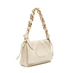 BOLSA FLAP DAYSE MÉDIA EM COURO BODAN CHANTILLY OURO