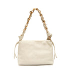BOLSA FLAP DAYSE MÉDIA EM COURO BODAN CHANTILLY OURO