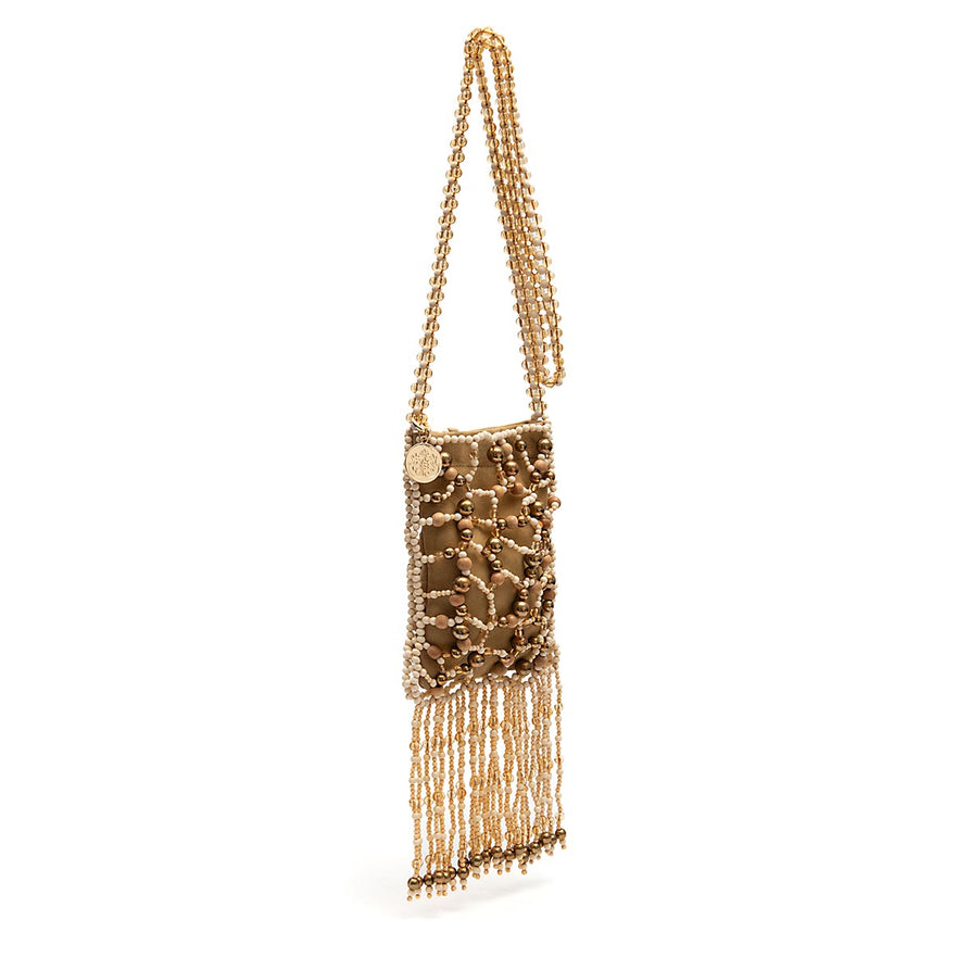 BOLSA CASE CONTAS PEQUENA CROSSBODY OURO
