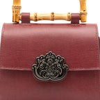 BOLSA TOP HANDLE MINI COURO CAVIAR CHERRY