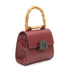 BOLSA TOP HANDLE MINI COURO CAVIAR CHERRY