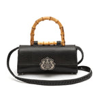 BOLSA TOP HANDLE EAST WEST PEQUENA COURO CAVIAR PRETO