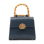 BOLSA TOP HANDLE MÉDIA COURO CAVIAR NOITE
