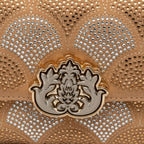 BOLSA SIRENA MONOGRAMA MÉDIA COCOON CRISTAL PRATA OURO