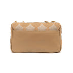BOLSA SIRENA MONOGRAMA MÉDIA COCOON CRISTAL PRATA OURO