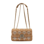 BOLSA SIRENA MONOGRAMA MÉDIA COCOON CRISTAL PRATA OURO