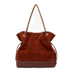BOLSA TOTE DAHLIA GRANDE DE RÁFIA CANELA