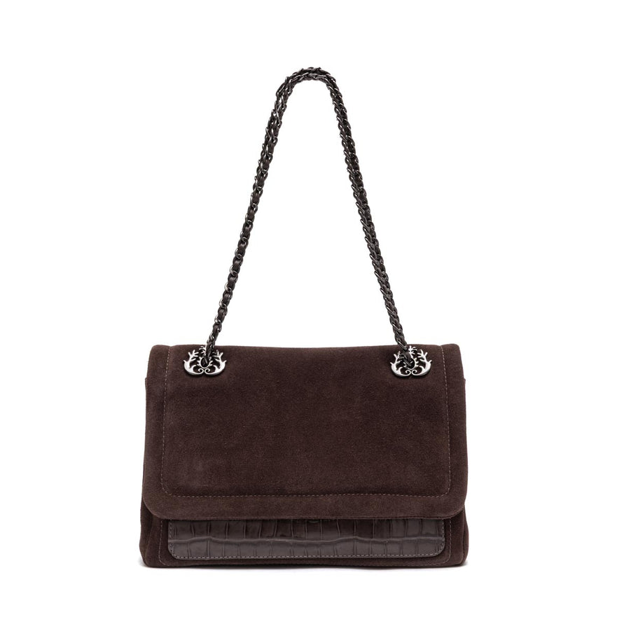 BOLSA FLAP PETRA MÉDIA COURO EXPRESSO