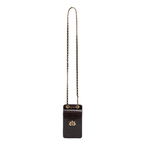 BOLSA POUCH ANNE PEQUENA COURO CAIMAN EXPRESSO