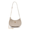 BOLSA SHOULDER FOREVER PEQUENA  COURO MARSHMALLOW