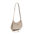 BOLSA SHOULDER FOREVER PEQUENA  COURO MARSHMALLOW