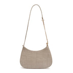 BOLSA SHOULDER FOREVER PEQUENA  COURO MARSHMALLOW