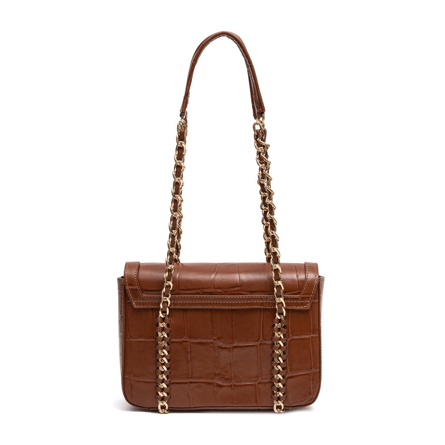 BOLSA FLAP SIENNA MÉDIA COURO PECAN