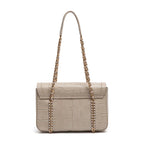 BOLSA TOTE FLAP SIENNA MÉDIA COURO MARSHMALLOW