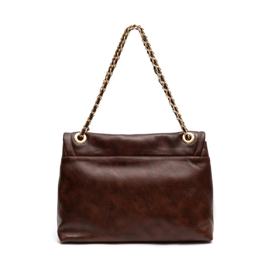 BOLSA FLAP DAHLIA GREENE MULTIPOCKETS ESTONADO PINHÃO