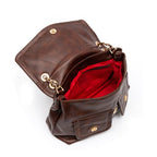 BOLSA FLAP DAHLIA GREENE MULTIPOCKETS ESTONADO PINHÃO