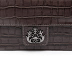BOLSA BAGUETE ANNE PEQUENA COURO EXPRESSO ONIX