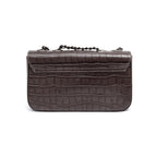 BOLSA BAGUETE ANNE PEQUENA COURO EXPRESSO ONIX