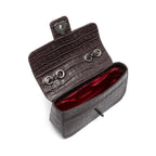 BOLSA BAGUETE ANNE PEQUENA COURO EXPRESSO ONIX