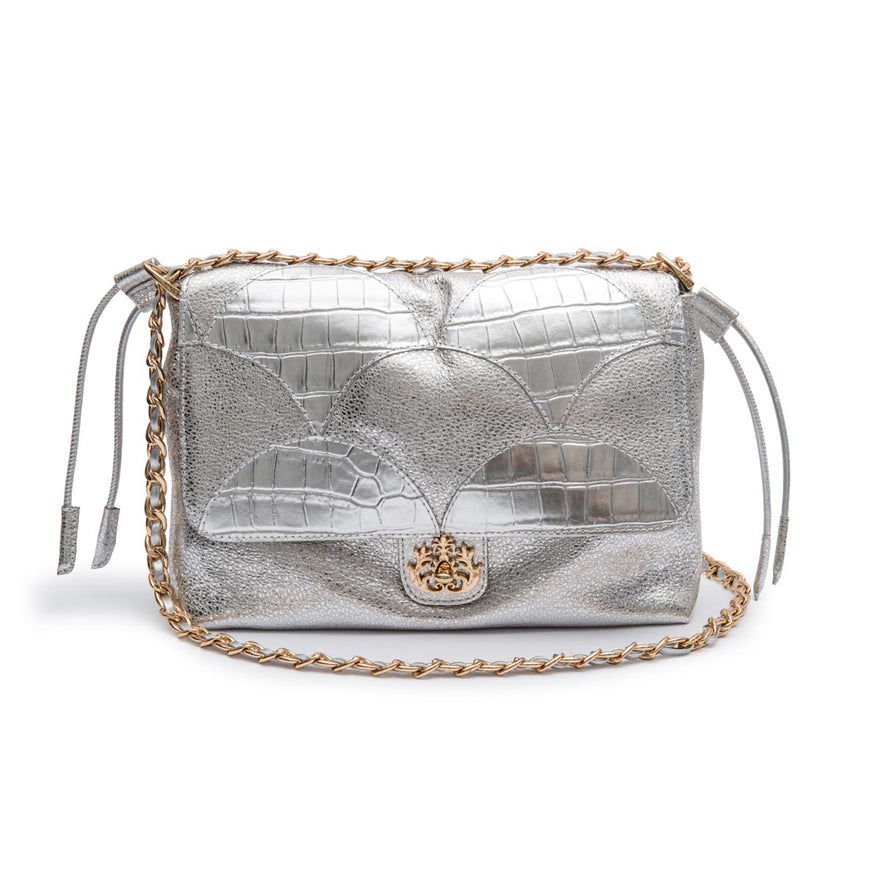 BOLSA MAREA PATCH  SCALE GRANDE  PRATA