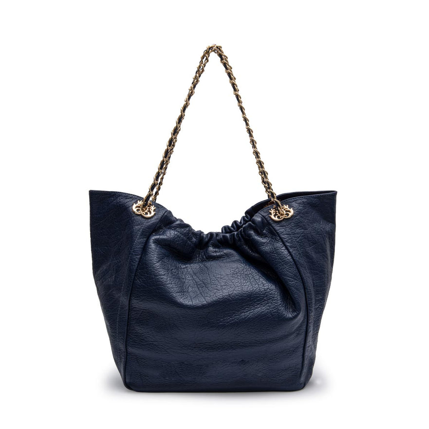 BOLSA SHOPPING BAG PETRA MAXI  COURO COBALTO