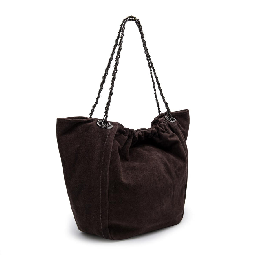 BOLSA SHOPPING BAG PETRA MAXI CAMURÇA EXPRESSO ONIX