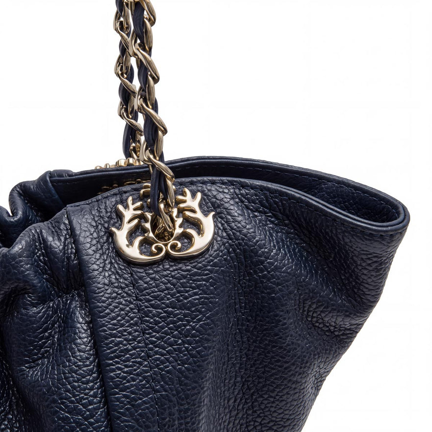 BOLSA SHOPPING BAG PETRA MAXI  COURO COBALTO