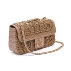 BOLSA BAGUETE ANNE PEQUENA CROCHÊ BALM
