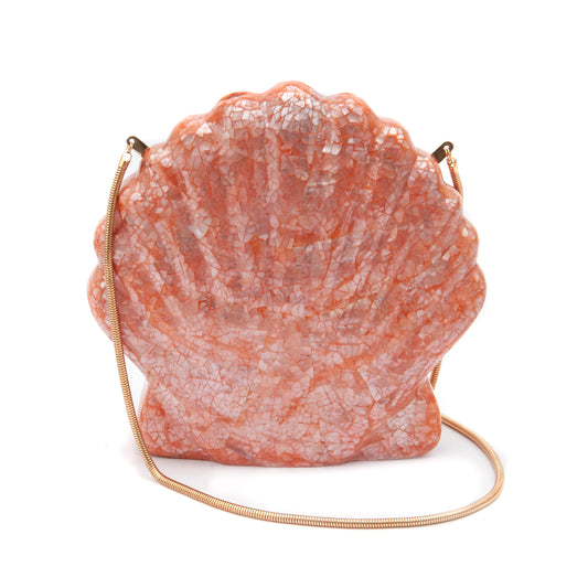 BOLSA CLUTCH MADREPÉROLA MEDIA  CORAL
