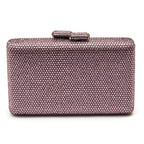 BOLSA CLUTCH EVA PEQUENA CRISTAIS ROXO ONIX