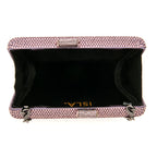 BOLSA CLUTCH EVA PEQUENA CRISTAIS ROXO ONIX
