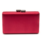 BOLSA CLUTCH EVA PEQUENA CETIM VINHO ONIX