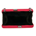 BOLSA CLUTCH EVA PEQUENA CETIM VINHO ONIX