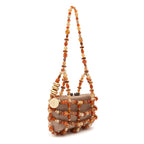 BOLSA CLUTCH LUMA PEQUENA CETIM TERROSO