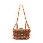 BOLSA CLUTCH LUMA PEQUENA CETIM TERROSO